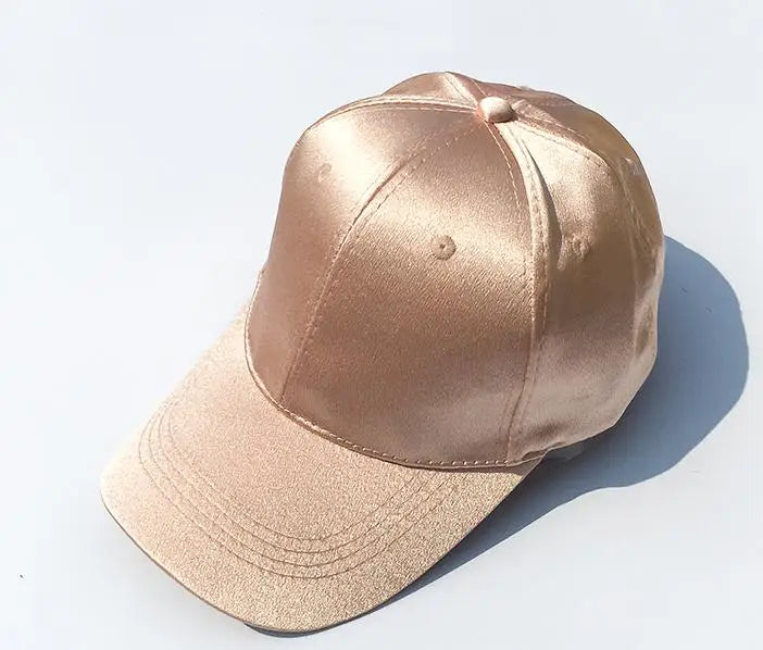 COKK – Casquette de Baseball pour femmes et hommes, chapeau d'été en Satin, à rabat, mode Sport