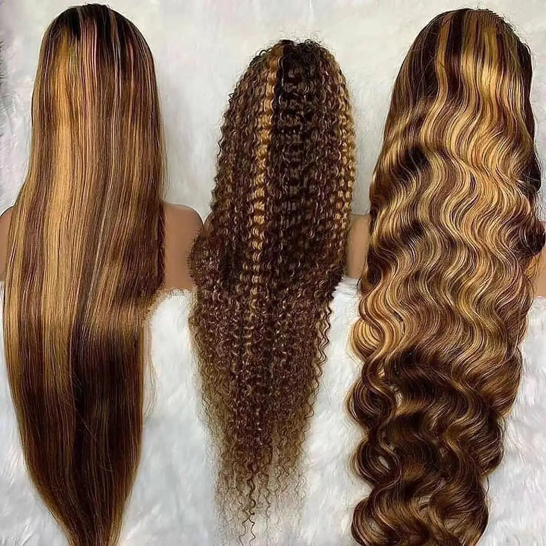 Perruque Lace Front en cheveux humains lisses 613 pré-épilée 13x4 – Perruque blonde 613 avec dentelle HD frontale – Prix de gros