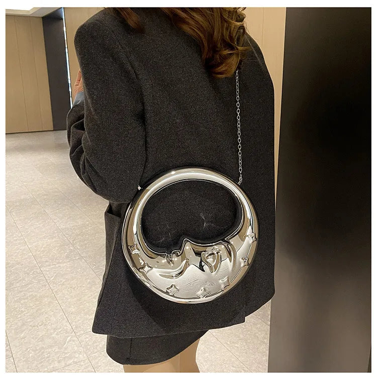 Sac à main de soirée haut de gamme en acrylique créatif avec motif sourire, multicolore et doublé, pouvant également servir de trousse de maquillage, idéal pour les mariages et les fêtes.