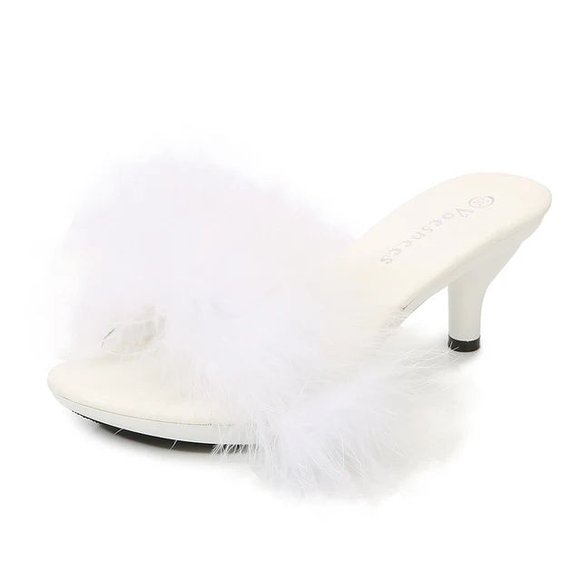 Claquettes à fleurs en relief – Sandales d’été transparentes, chaussures de plage à talons fins, chaussures à talons hauts style cristal pour défilé et soirée femme