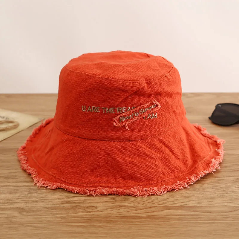 Chapeaux seau en coton pour femmes, chapeau de protection solaire pour l'été et l'automne, casquette de pêcheur pour l'extérieur et la plage
