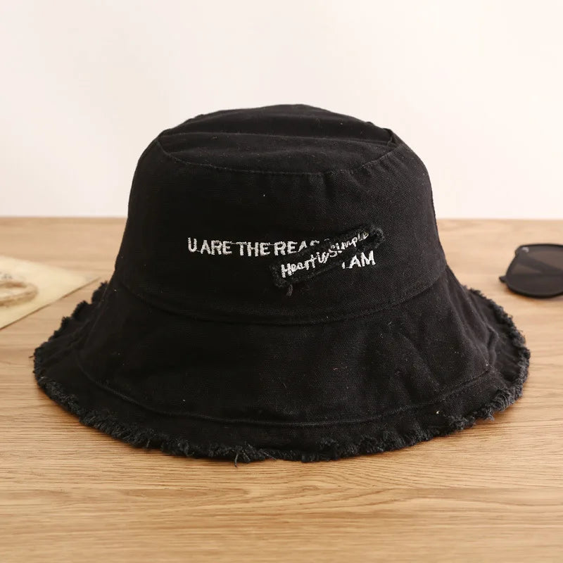 Chapeaux seau en coton pour femmes, chapeau de protection solaire pour l'été et l'automne, casquette de pêcheur pour l'extérieur et la plage