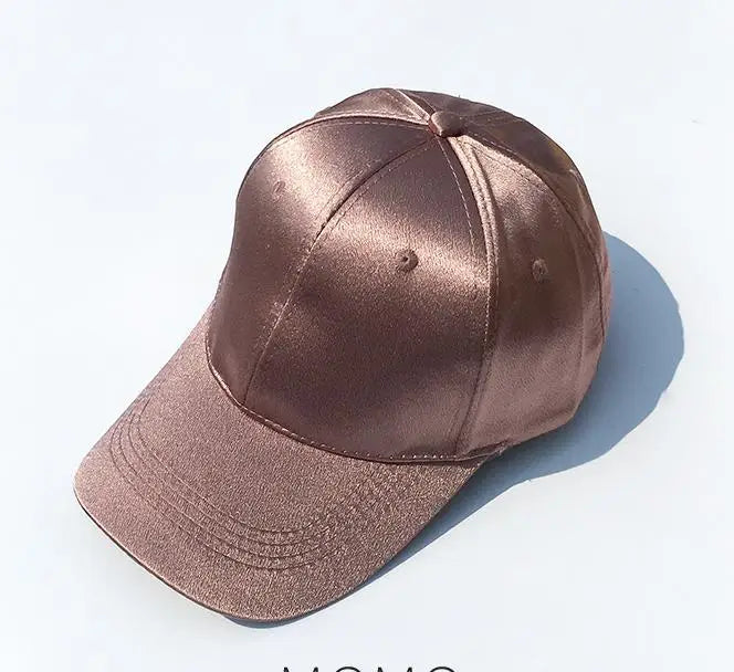COKK – Casquette de Baseball pour femmes et hommes, chapeau d'été en Satin, à rabat, mode Sport