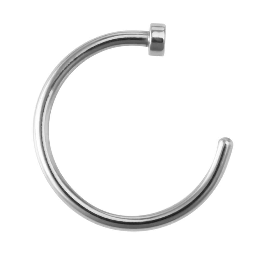 1pc Faux anneau de nez pour femmes hommes 20G acier chirurgical Faux Piercing bijoux faux Piercing cerceau lèvre Septum nez anneaux bijoux de corps