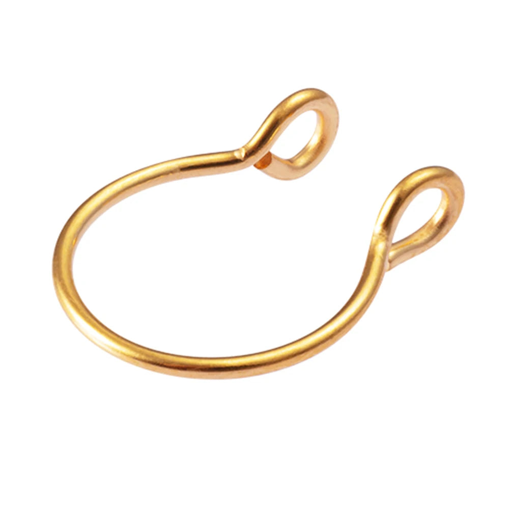 1pc Faux anneau de nez pour femmes hommes 20G acier chirurgical Faux Piercing bijoux faux Piercing cerceau lèvre Septum nez anneaux bijoux de corps