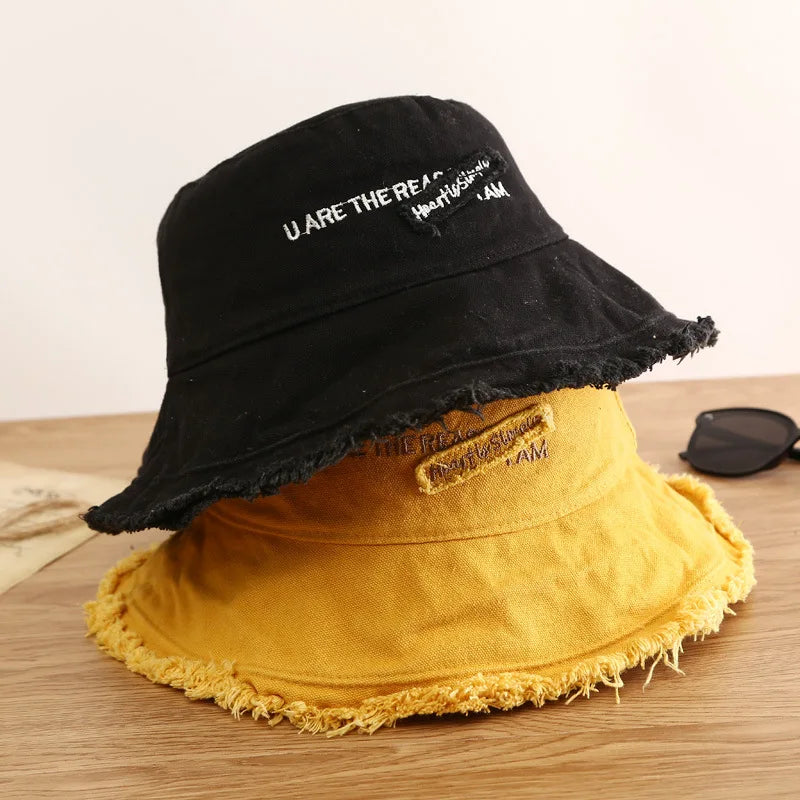 Chapeaux seau en coton pour femmes, chapeau de protection solaire pour l'été et l'automne, casquette de pêcheur pour l'extérieur et la plage