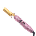 Peigne chaud 2 en 1 peigne chaud lisseur avec strass peigne chauffant électrique pente quente peigne chauffant lisseur cheveux outils