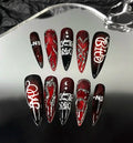 Faux ongles amande peints à la main, lot de 10 pièces, personnalisables, pour femme, Press-on tendance