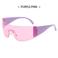 Lunettes de soleil Hip Hop irrégulières uniques pour femmes nouvelle marque rayure jambe Arc Cool lunettes de soleil hommes Vintage gothique nuances lunettes