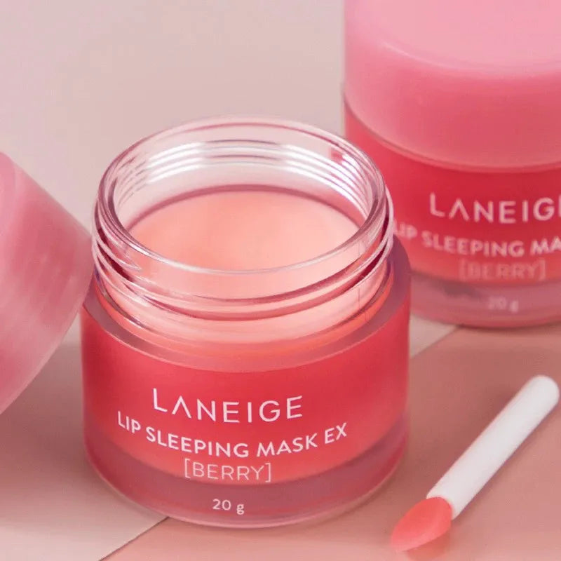 Baume à lèvres Laneige effet gloss saveur cannelle, fraise, chocolat et beignets, léger, hydratant, nourrissant et réparateur