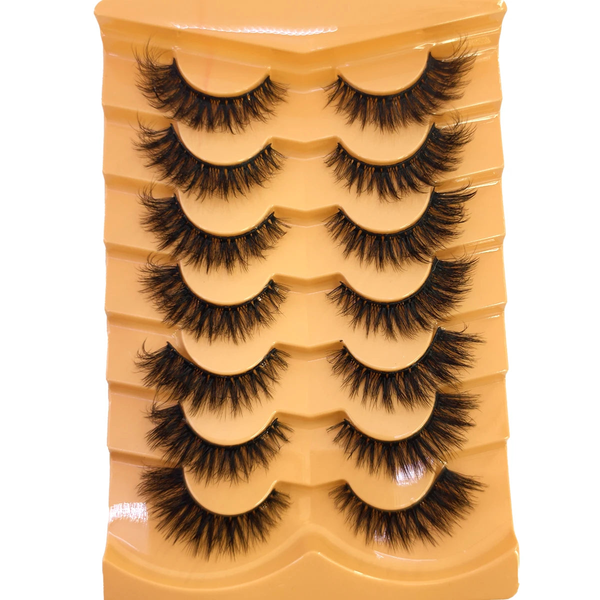 Nouveau 7 paires de faux cils épais, simulation 3D en fourrure de vison, faux cils dramatiques, vente en gros, fabrication de faux cils pleine ligne