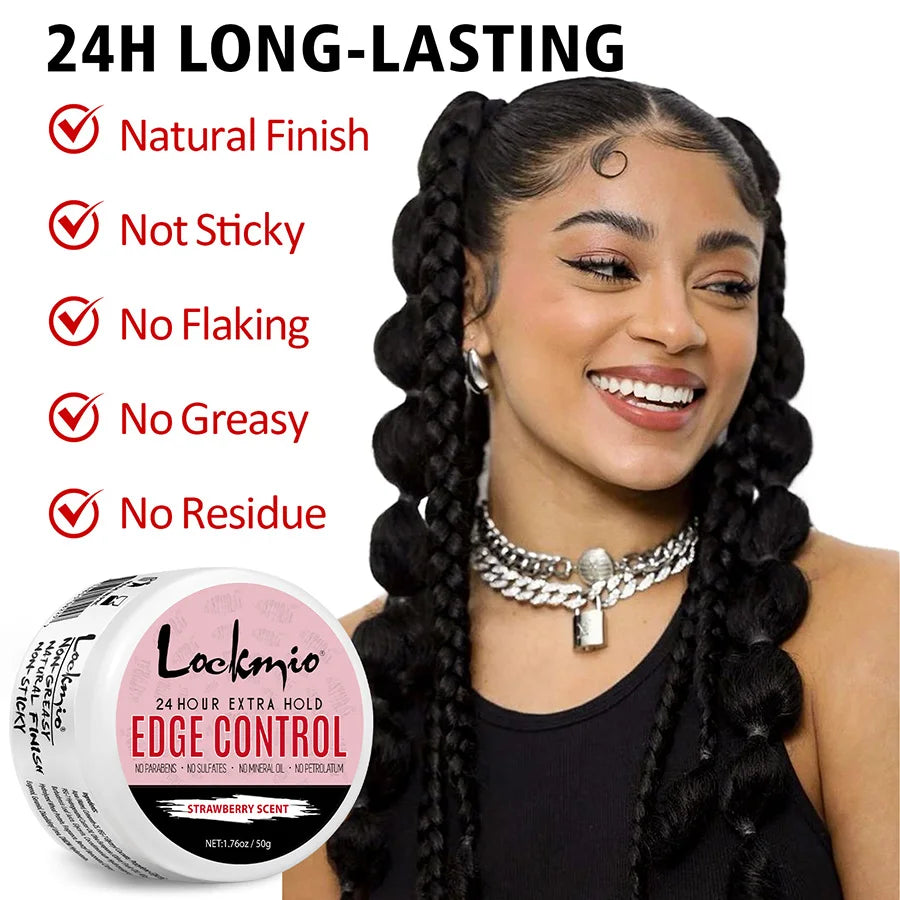 LOCKMIO Spray Fixateur de Dentelle, Dissolvant de Colle pour Perruques, Cire Coiffante Lissante et Gel de Contrôle des Bords pour Kit d'Installation de Perruques de Cosplay