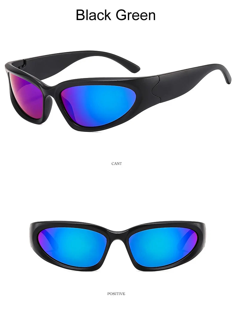 Lunettes de soleil carrées vintage pour femmes, lunettes de soleil de créateur de marque, nuances féminines, miroir rétro punk, petit cadre