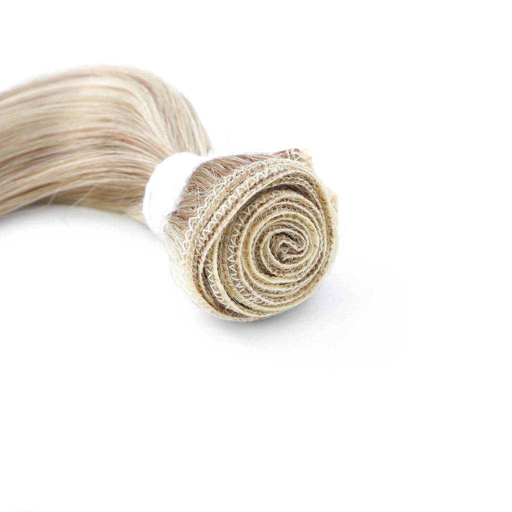 Mèches synthétiques Body Wave colorées 613, Extensions capillaires naturelles blondes Piano, queue de cheval épaisse ombrée, tissage de cheveux amples et profonds