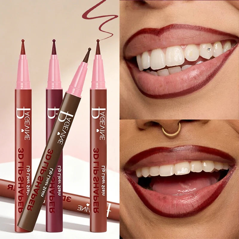 1 pièce – Crayon à lèvres en velours de soie imperméable et résistant à la transpiration, longue tenue, naturel, facile à appliquer, ne colle pas, maquillage des lèvres, cosmétiques pour les lèvres