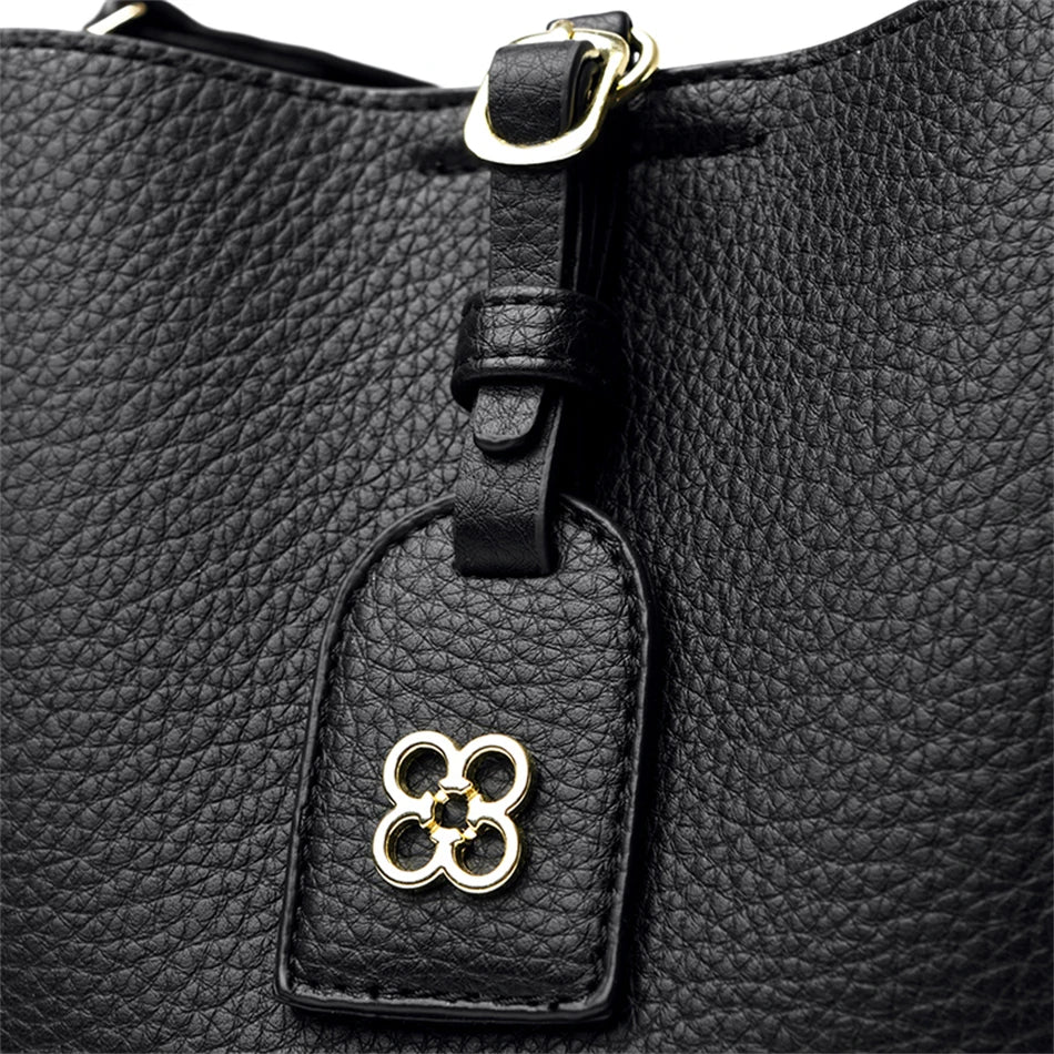 Sac à Main de Luxe en Cuir Multifonctionnel pour Femme, Sacoche à 3 Couches, de Bonne Qualité, de Styliste