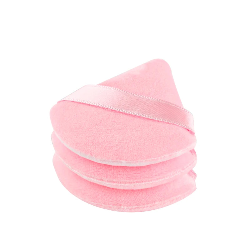1/2/3/6 pièces Triangle velours poudre bouffée visage cosmétique beauté des yeux outil de maquillage éponge réutilisable lavable Mini bouffée de poudre accessoire