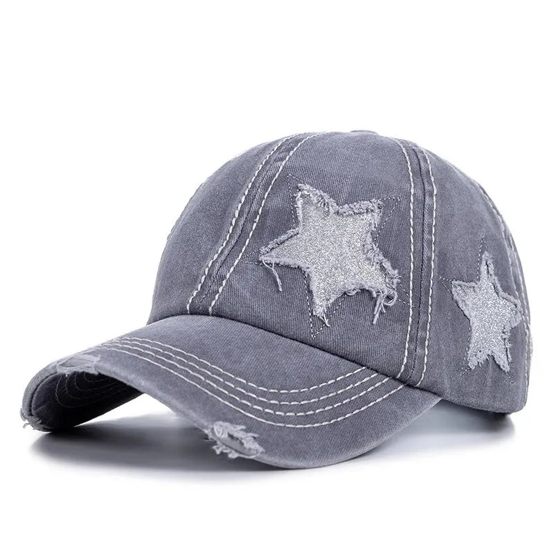 Casquette de baseball rétro pour femme au printemps et en été, une casquette en bec de canard rose à large bord