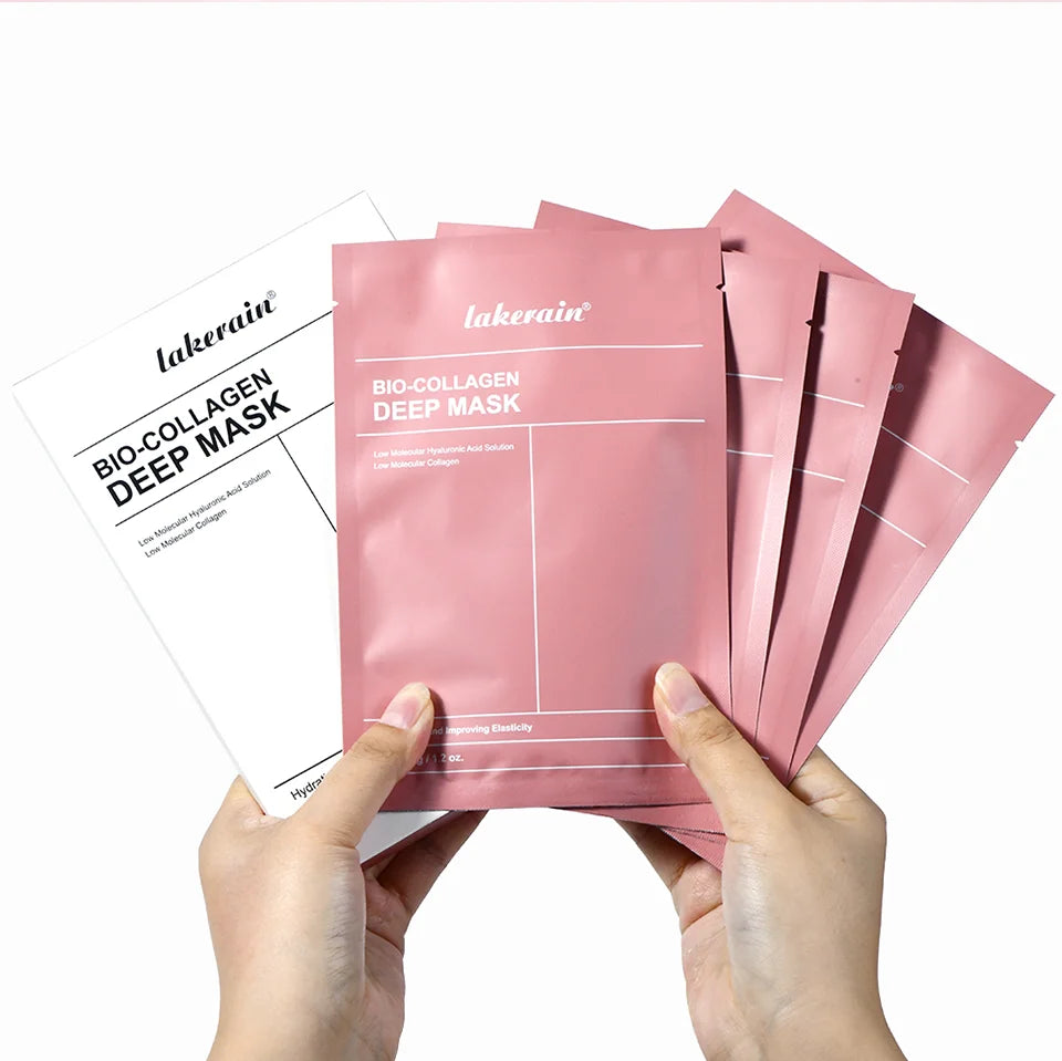Bio-colagène véritable masque profond supplément collagène hydratant nuit masque hydrogel amélioration de l'élasticité minimisant les pores raffermissant