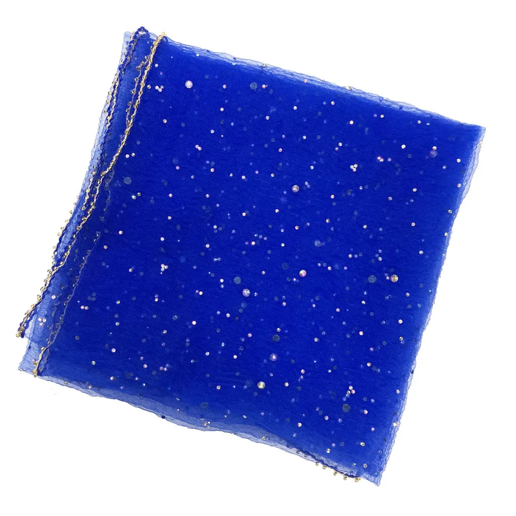 Bandana à paillettes colorées à la mode, écharpe de tête Ultra-fine et respirante, Protection solaire d'été, 80cm x 80cm