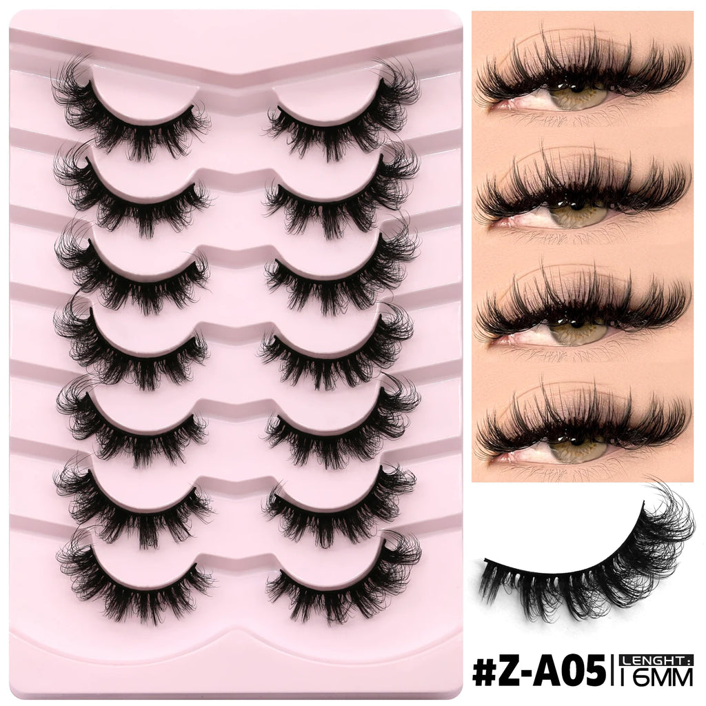 Faux cils effet œil de chat, légers et duveteux pour un regard intense et élégant. Bande de cils réutilisable au rendu naturel, idéale pour le maquillage quotidien ou les occasions spéciales