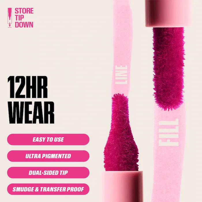 Crayon à lèvres HudaBeauty velours marron, couleur chair, mat, imperméable, tasse antiadhésive, rouge cerise, stylo de Contour des lèvres, maquillage pour femmes