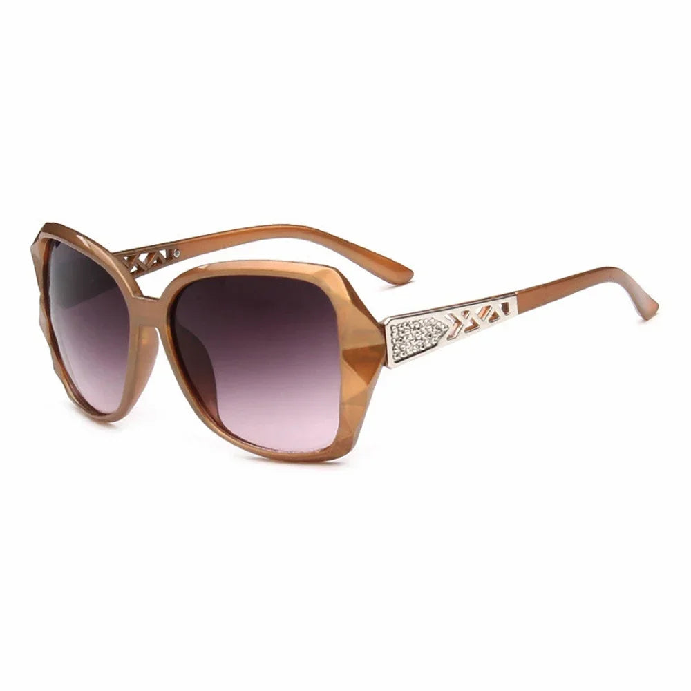 Mode grandes lunettes de soleil violettes femmes marque de luxe lunettes de soleil carrées femme miroir nuances dames