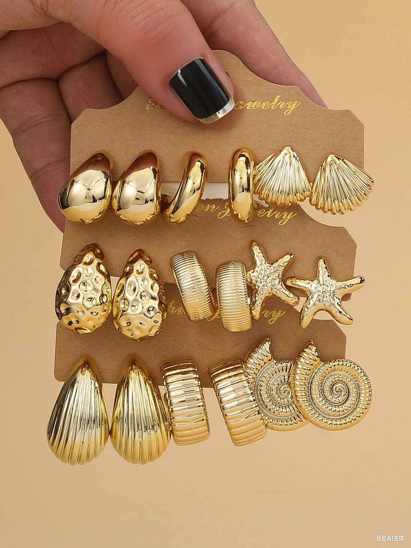 🌊 Collection Boucles d’Oreilles Été Luxe – Étoile de Mer, Coquillage & Design Minimaliste