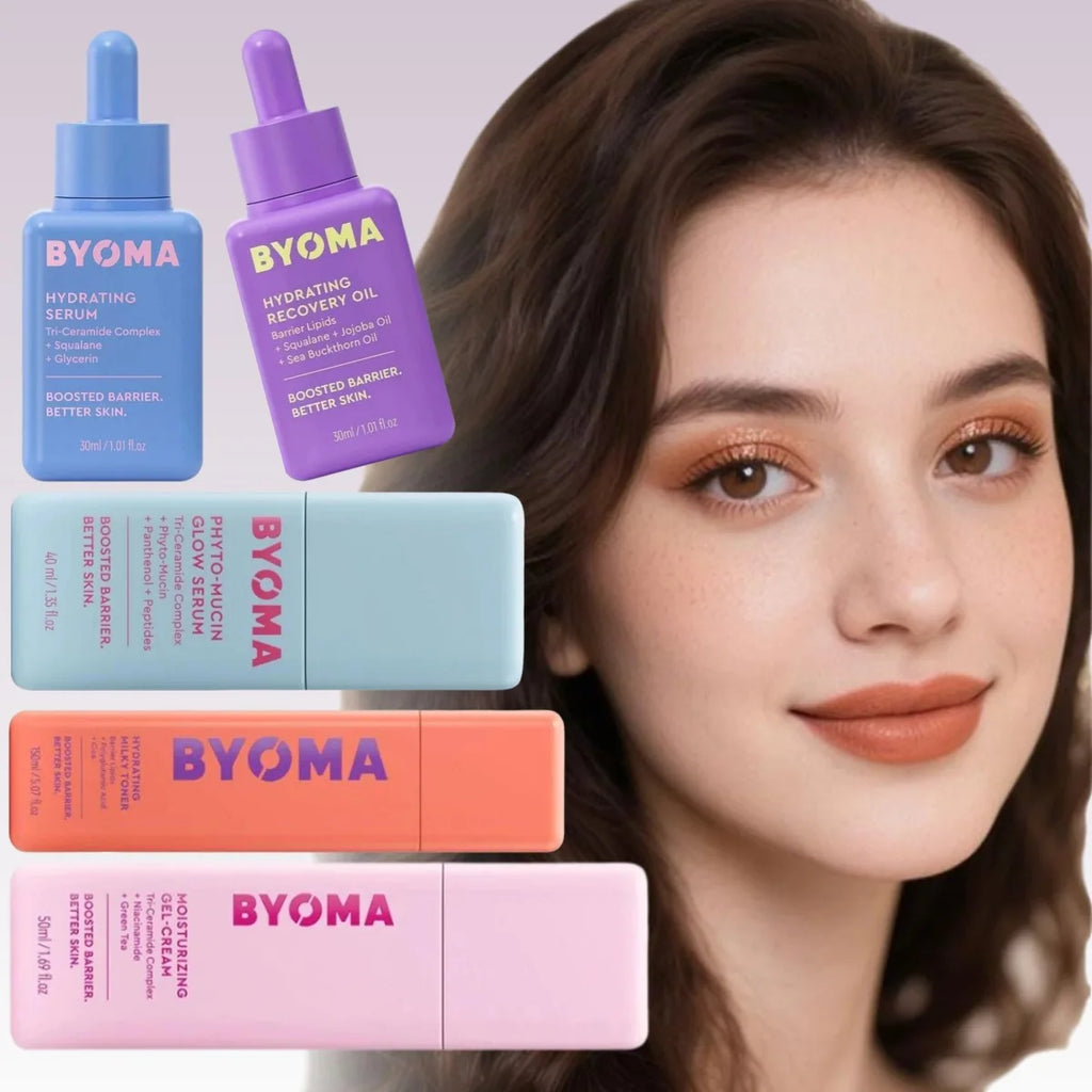 BYOMA Essence Double Réparation Barrière Cutanée Soin Élastifiant Instantané Hydratant Éclat Naturel Huile Essentielle Soin de la Peau