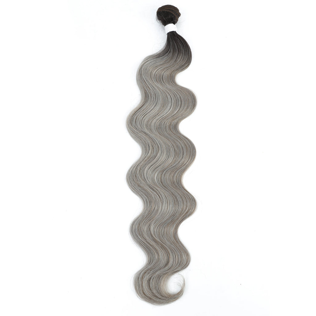 Mèches synthétiques Body Wave colorées 613, Extensions capillaires naturelles blondes Piano, queue de cheval épaisse ombrée, tissage de cheveux amples et profonds