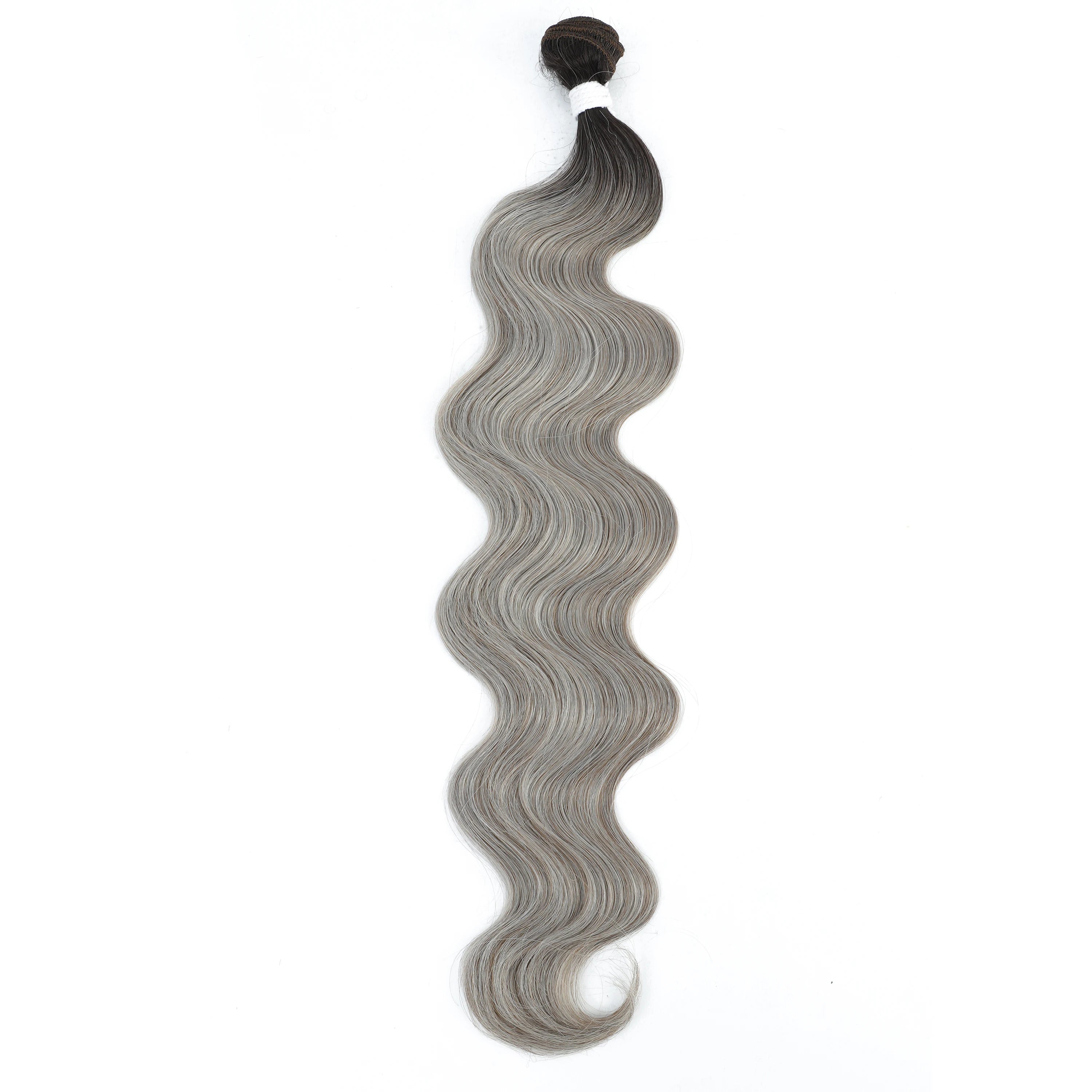 Mèches synthétiques Body Wave colorées 613, Extensions capillaires naturelles blondes Piano, queue de cheval épaisse ombrée, tissage de cheveux amples et profonds