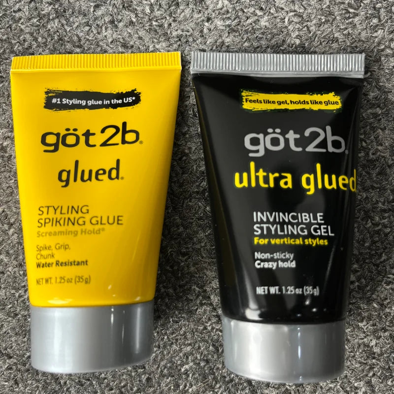 Got2b Glued Spiking Glue Gel Coiffant Invisible Résistant à l'Eau Fixation Forte pour Adhésifs de Perruques Gel de Contrôle des Frisottis pour une Tenue Extrême