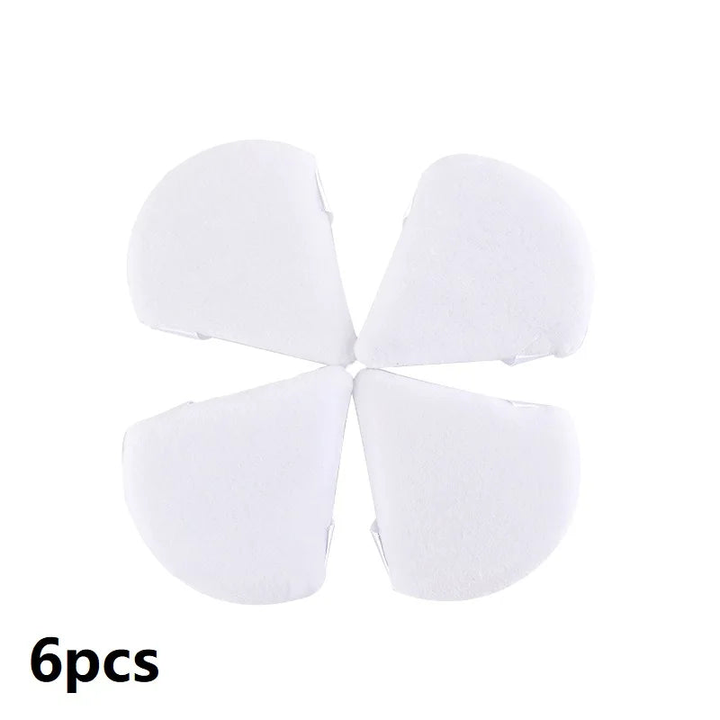 1/2/3/6 pièces Triangle velours poudre bouffée visage cosmétique beauté des yeux outil de maquillage éponge réutilisable lavable Mini bouffée de poudre accessoire