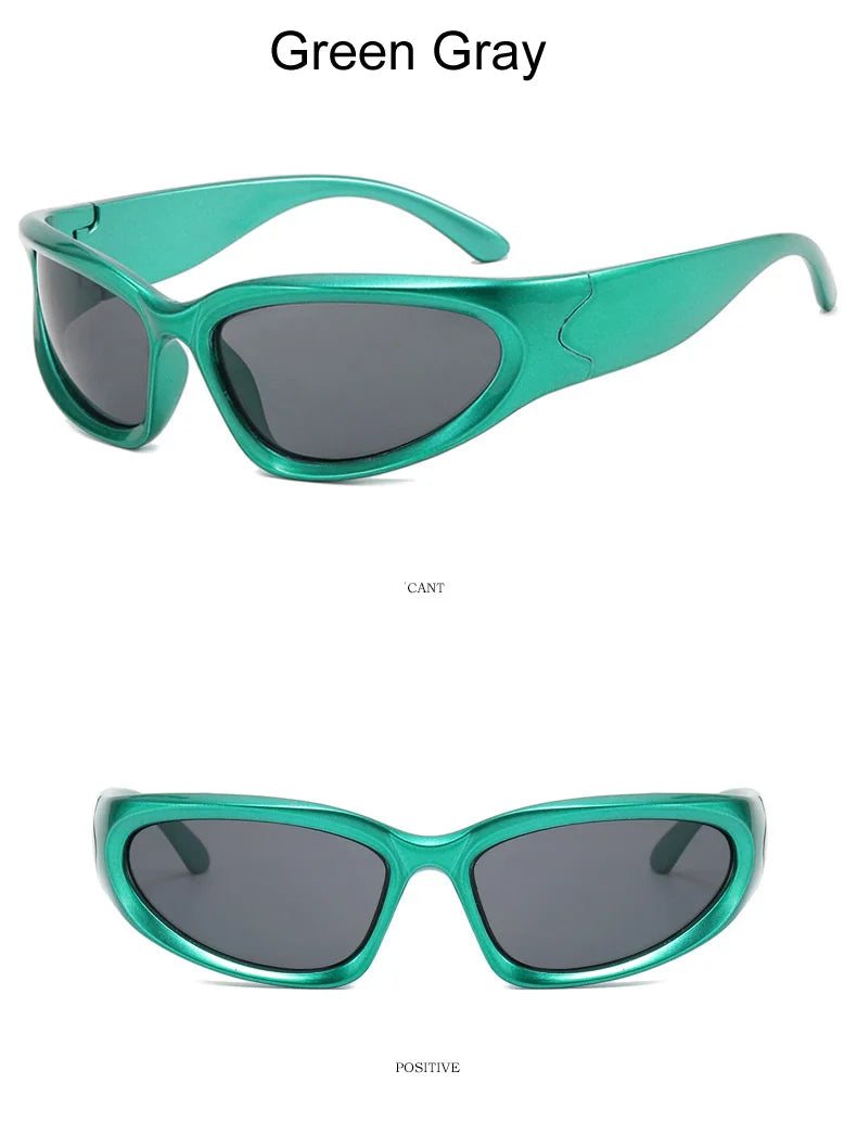 Lunettes de soleil carrées vintage pour femmes, lunettes de soleil de créateur de marque, nuances féminines, miroir rétro punk, petit cadre