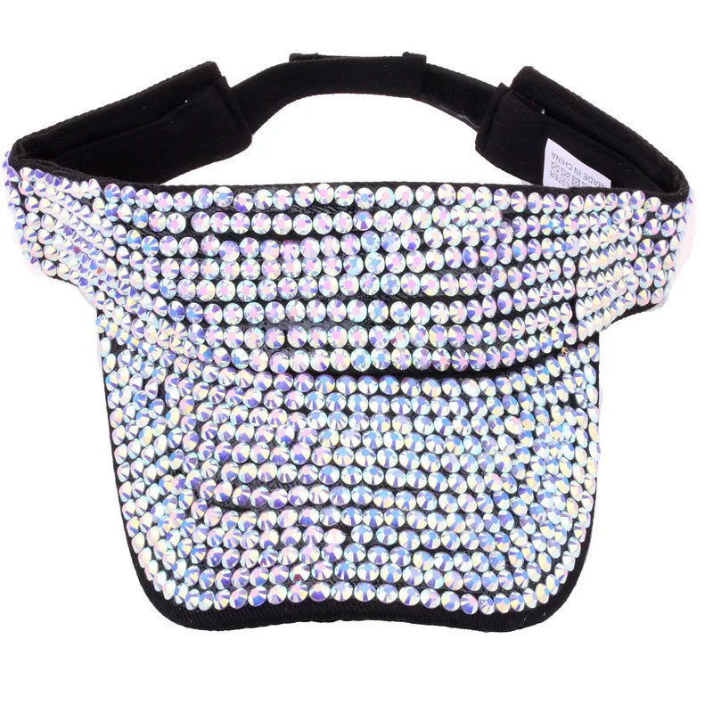 Strass vide casquette décontracté femmes pare-soleil été printemps Streetwear mode Bling Bling diamant intégré casquette de Baseball