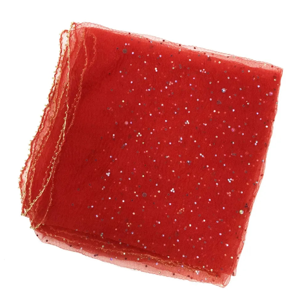 Bandana à paillettes colorées à la mode, écharpe de tête Ultra-fine et respirante, Protection solaire d'été, 80cm x 80cm