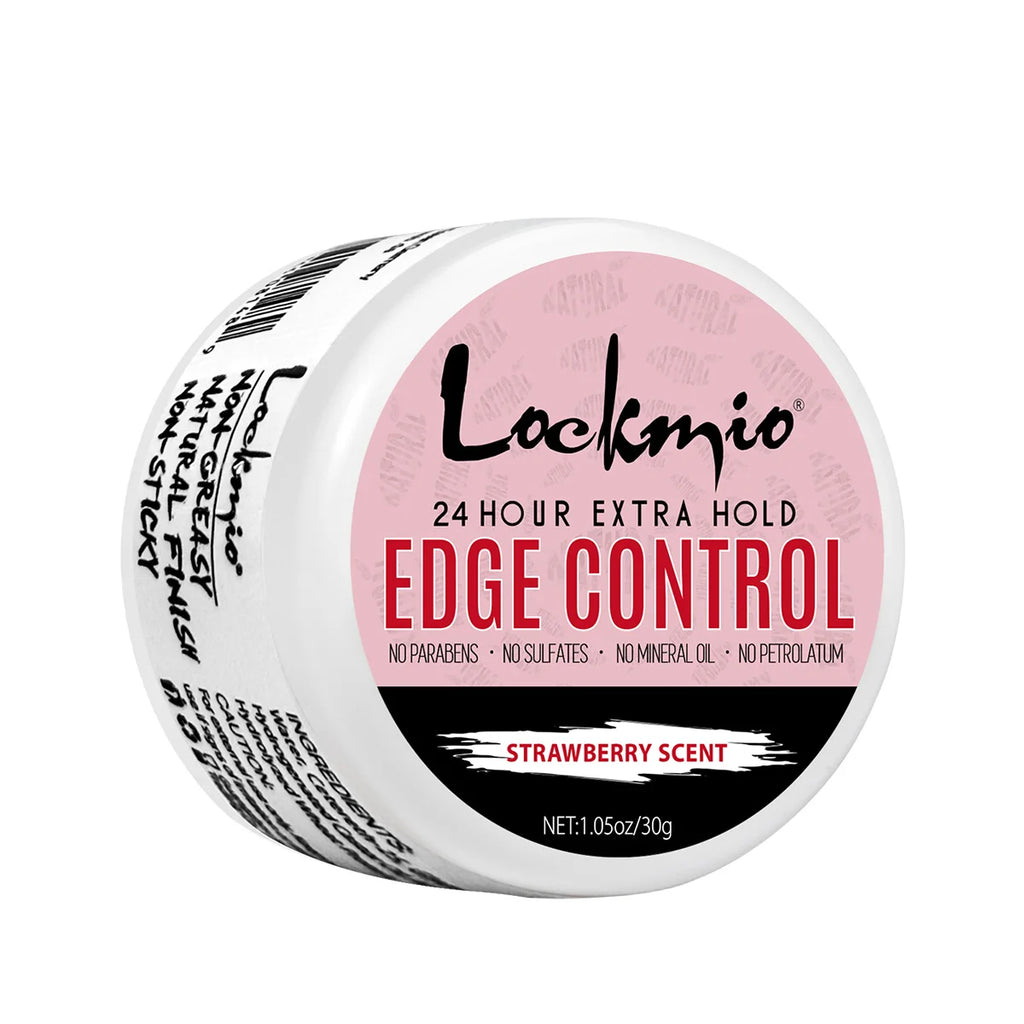 LOCKMIO 30g Mini Gel Coiffant Naturel pour le Contrôle des Bords pour Femmes et Enfants, Gel Tressage Fixation Extra Forte, Pommade Coiffante, Cire Anti-frisottis pour la Ligne des Cheveux