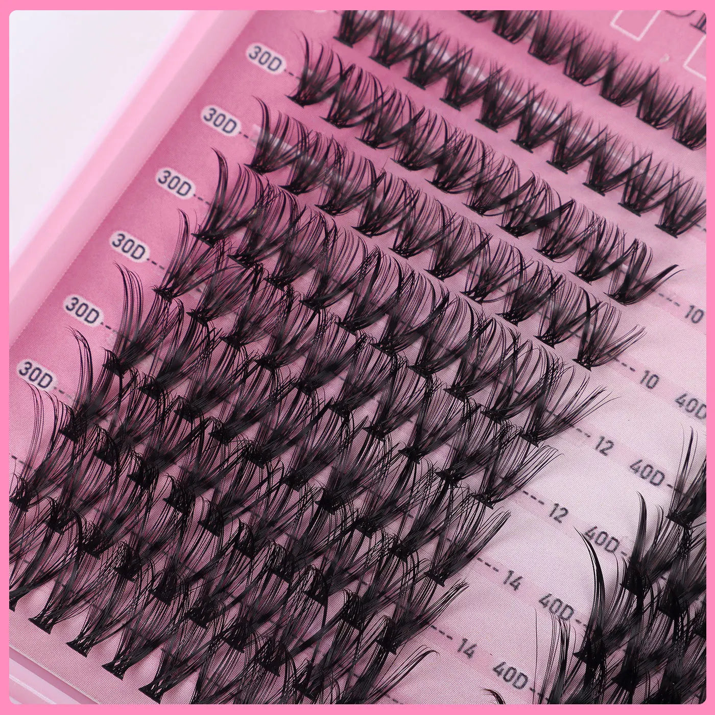Extensions de cils individuelles, 600 pièces, épaisses et moelleuses, 30D/100D, longueur mixte, bricolage, pour une Application et un retrait faciles