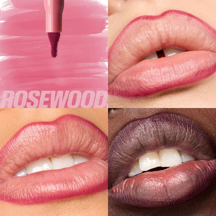 Teinte à lèvres HUDA BEAUTY, longue tenue, facile à appliquer, fini mat, rouge à lèvres hybride, gloss, liner pour les lèvres.