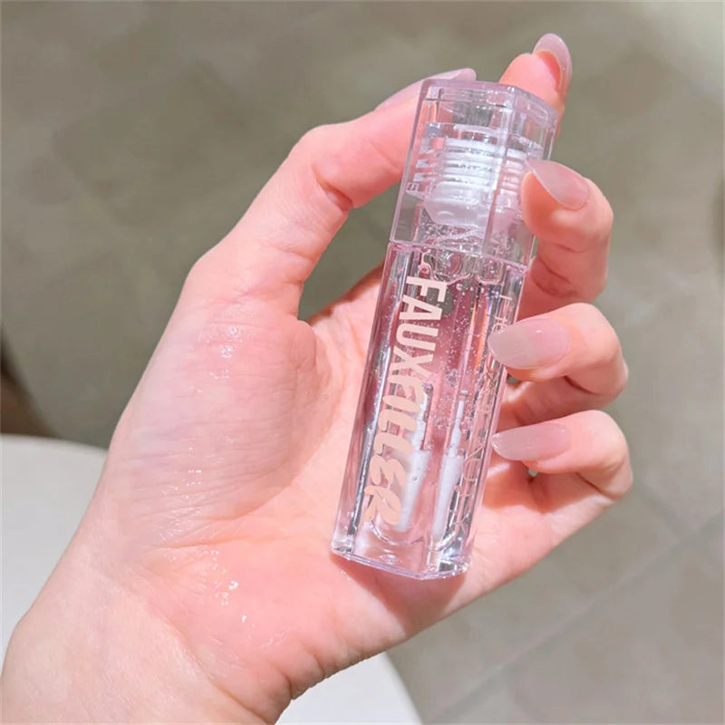 Huda Beauty remplissage brillant Non collant brillant à lèvres hydratant cristal clair huile pour les lèvres repulpant hydratant teinté rouge à lèvres maquillage