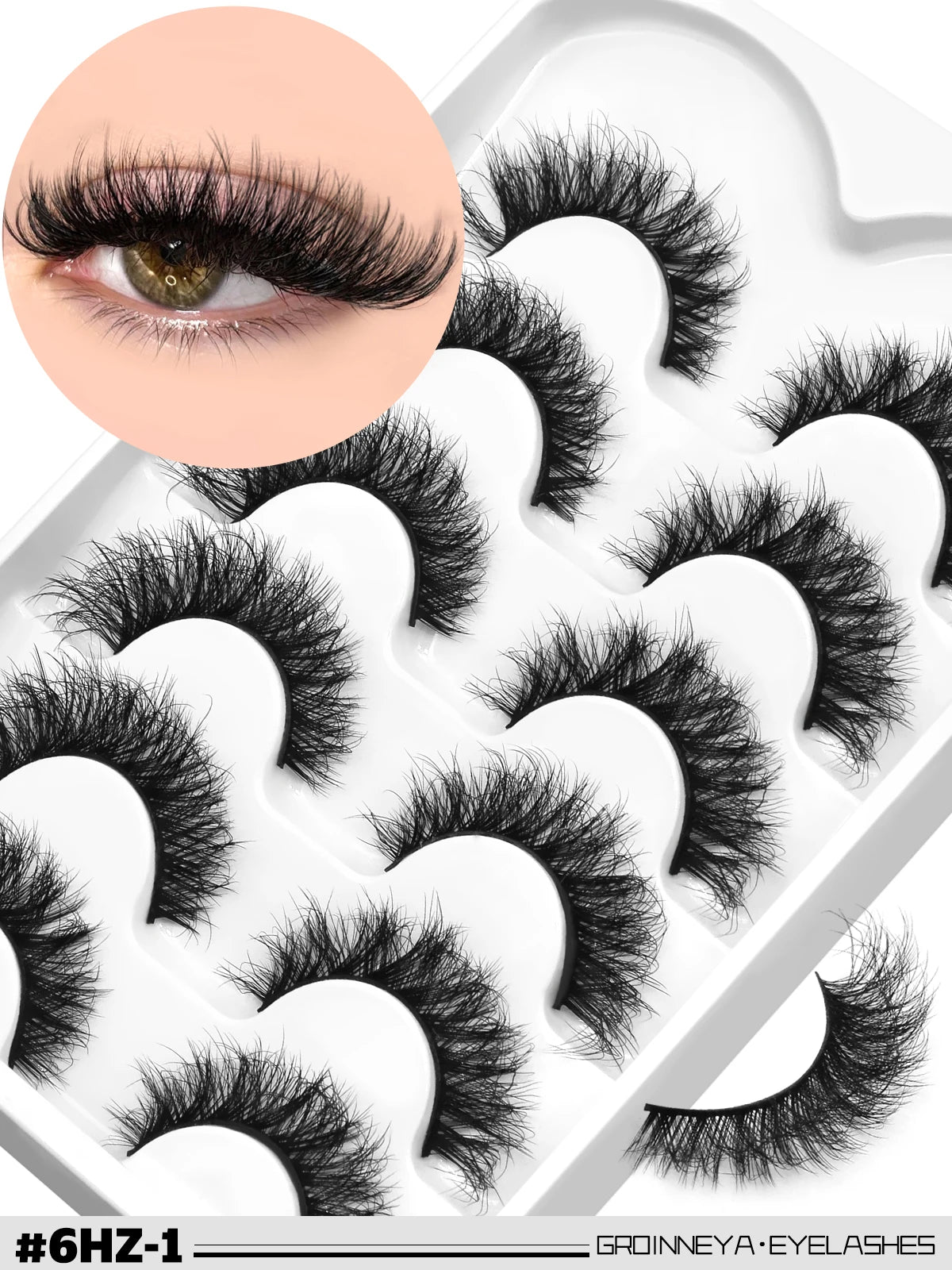 Faux cils effet œil de chat, légers et duveteux pour un regard intense et élégant. Bande de cils réutilisable au rendu naturel, idéale pour le maquillage quotidien ou les occasions spéciales