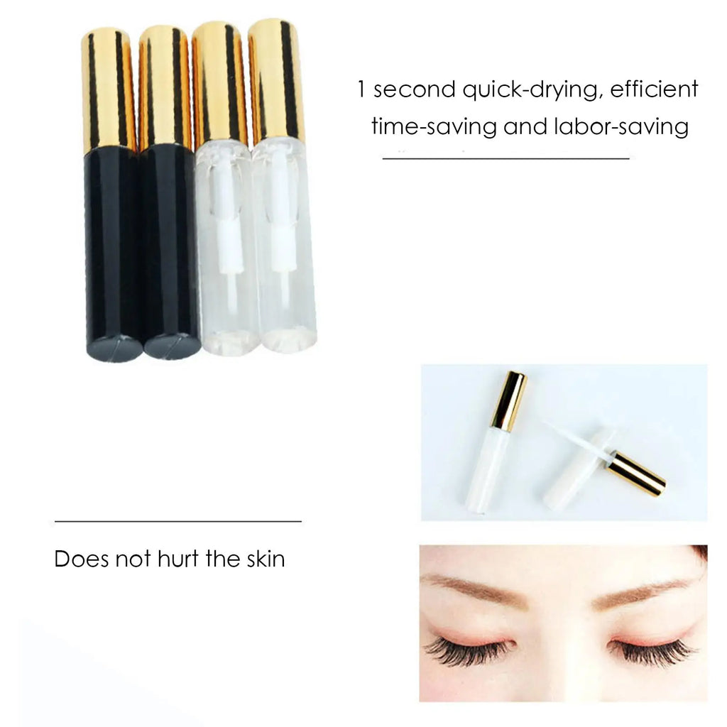 Colle transparente pour faux cils 5 ml, séchage rapide, waterproof et longue tenue, pour une fixation fiable et confortable des faux cils.