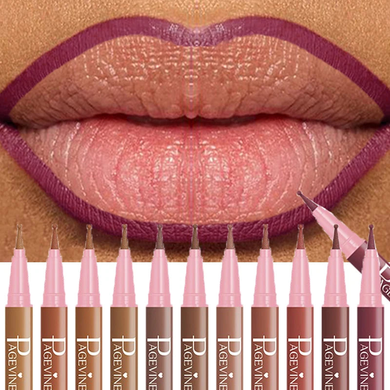 1 pièce – Crayon à lèvres en velours de soie imperméable et résistant à la transpiration, longue tenue, naturel, facile à appliquer, ne colle pas, maquillage des lèvres, cosmétiques pour les lèvres