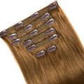 100% vrais cheveux humains blonds Clips dans les Extensions de cheveux paquets naturel noir en vrac blond 613 couleur Piano cheveux brésiliens 30 pouces