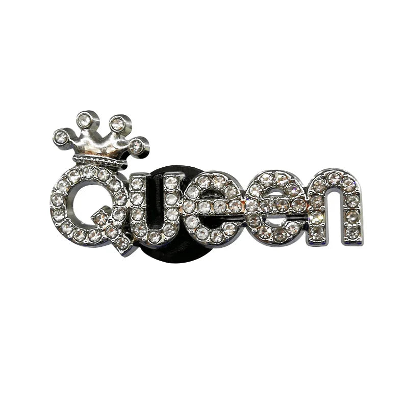1 / 18 pièces de breloques en métal – Charms de style mode pour femmes et filles, design argenté. Motifs variés incluant parfum, cœur, fleurs et strass. Accessoires décoratifs pour chaussures, permettant de personnaliser et embellir vos sandales ou sabots