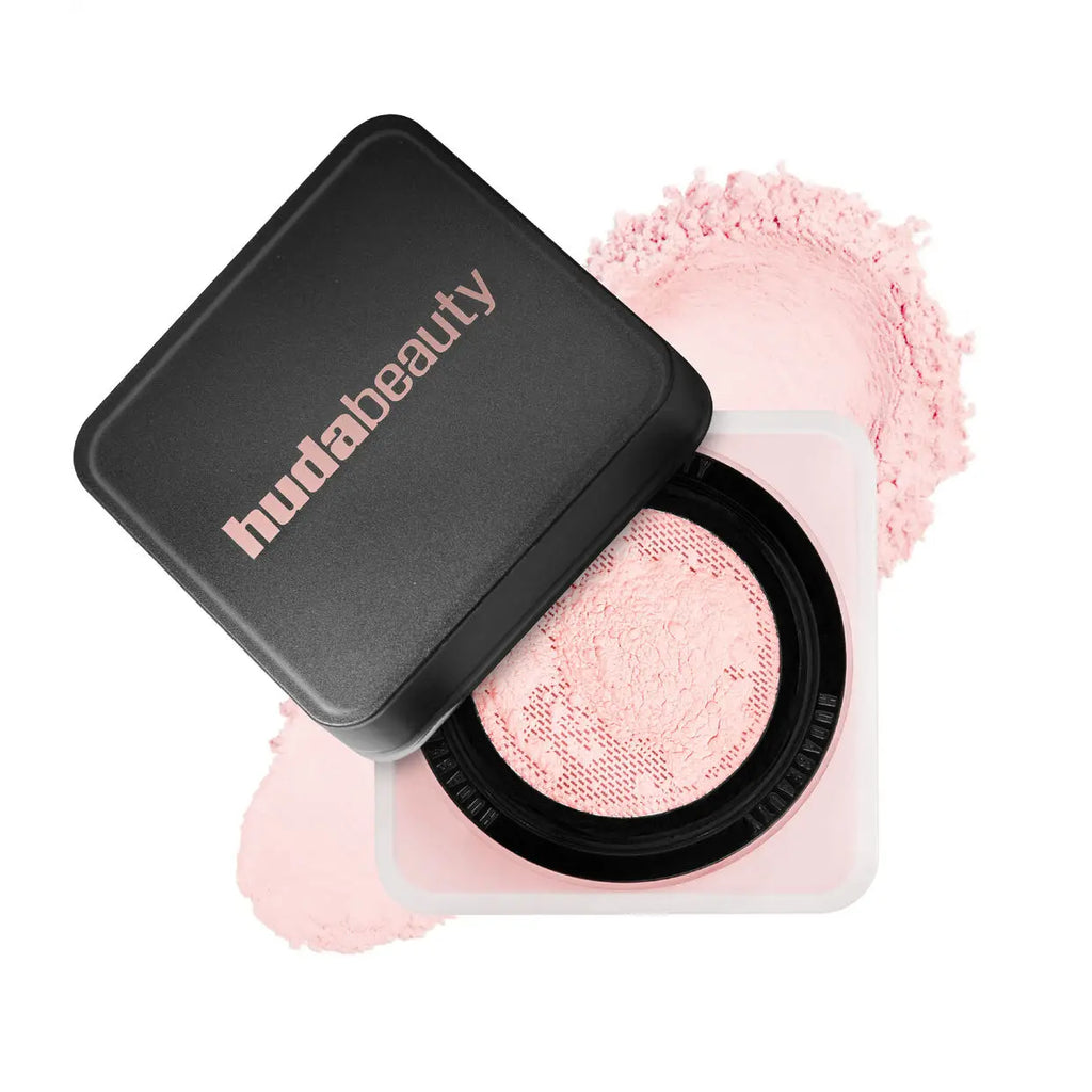 Poudre Libre Éclaircissante HudaBeauty et Correctrice 2 Couleurs Easy Bake – Duo Longue Tenue, Contrôle du Sébum, Maquillage Naturel et Imperméable pour le Visage