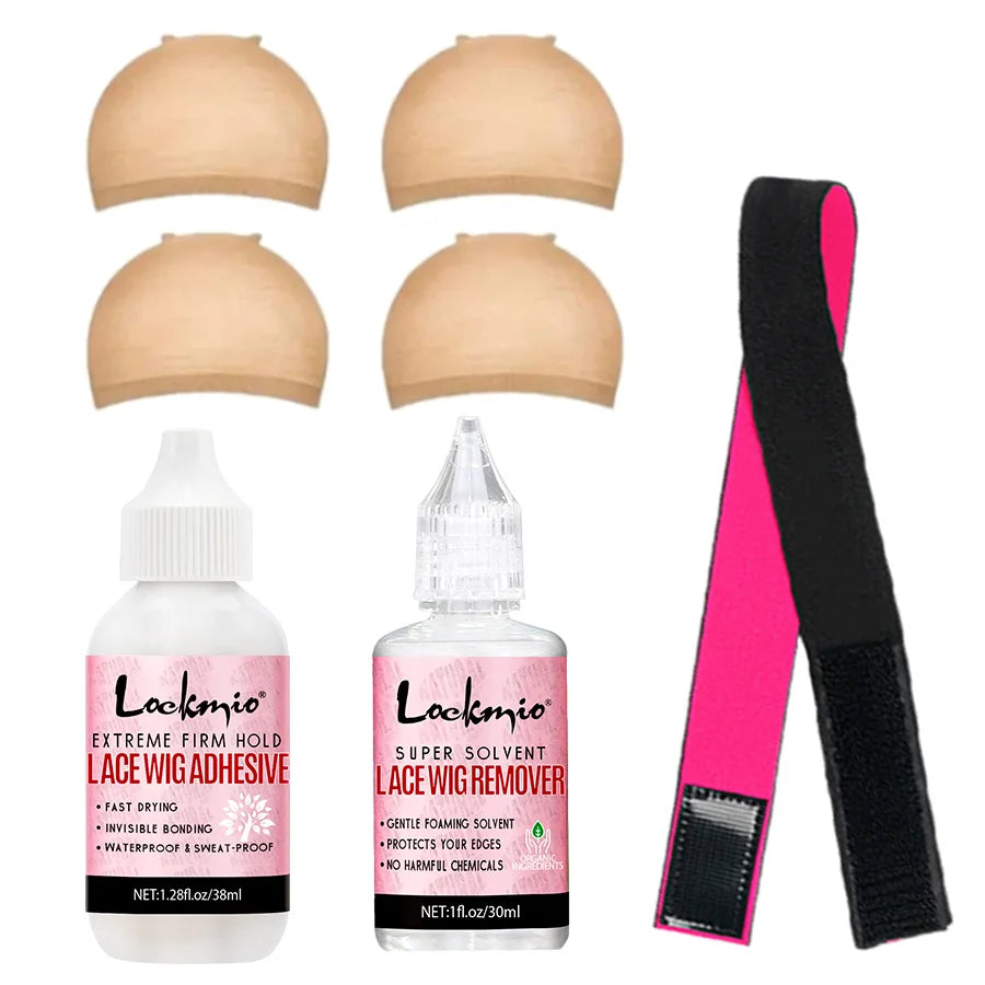 Colle pour perruque, liaison adhésive imperméable, toupet en dentelle, fermeture frontale et dissolvant de colle, taille voyage, produits d'extension de perruques pour débutant