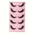 Faux cils en vison, 5 paires, maquillage, allongé