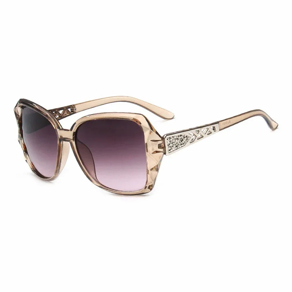 Mode grandes lunettes de soleil violettes femmes marque de luxe lunettes de soleil carrées femme miroir nuances dames