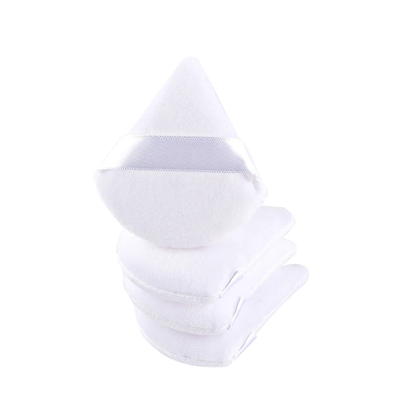 1/2/3/6 pièces Triangle velours poudre bouffée visage cosmétique beauté des yeux outil de maquillage éponge réutilisable lavable Mini bouffée de poudre accessoire